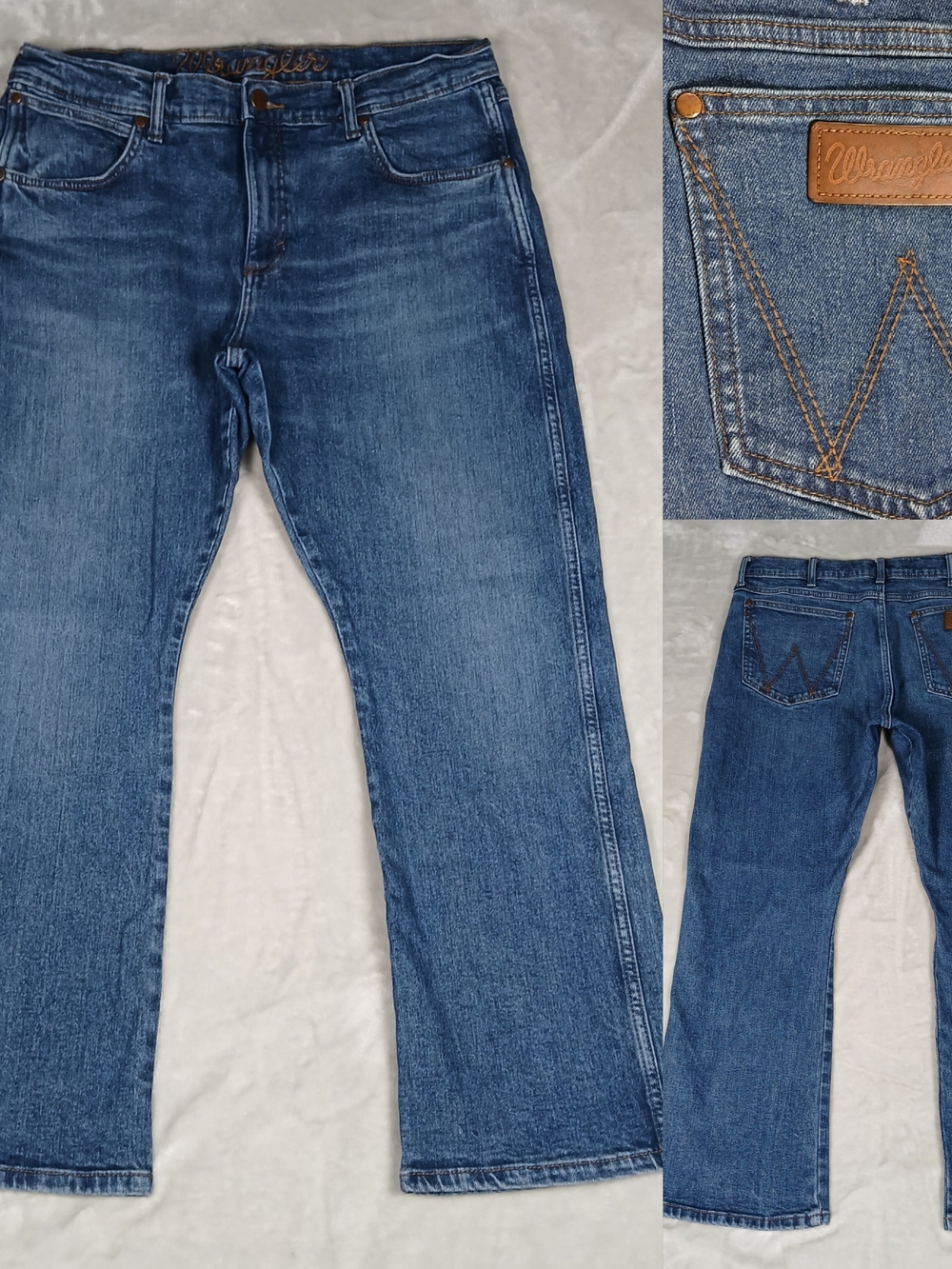 Wrangler Retro Slim Boot Jeans 36x30 Men's Bootcut Cowboy Western